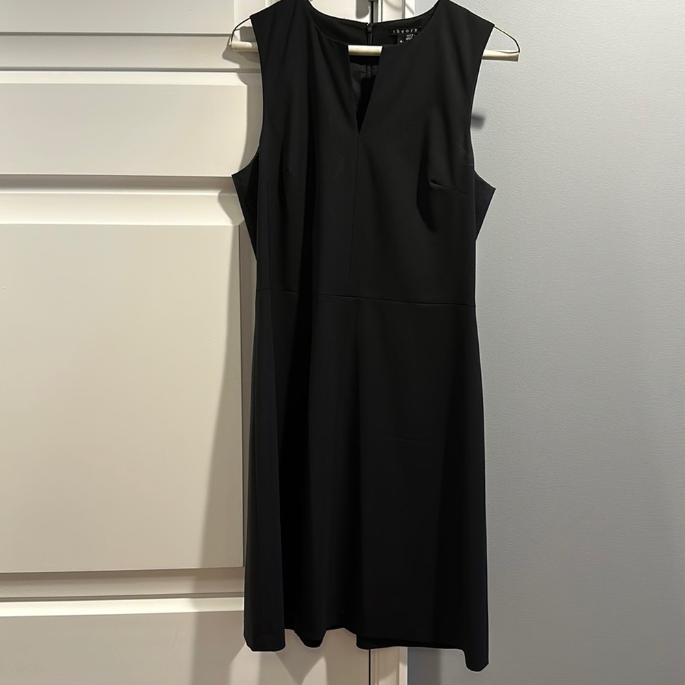 Theory A line dress in black